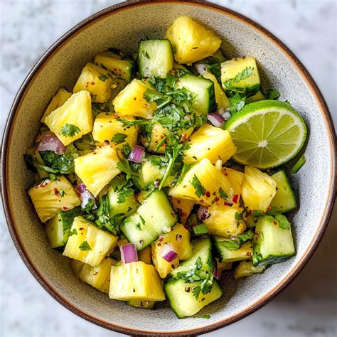 Pineapple Cucumber Salad - TopLush Recipes