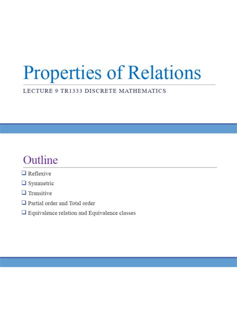 Image result for Relation Properties