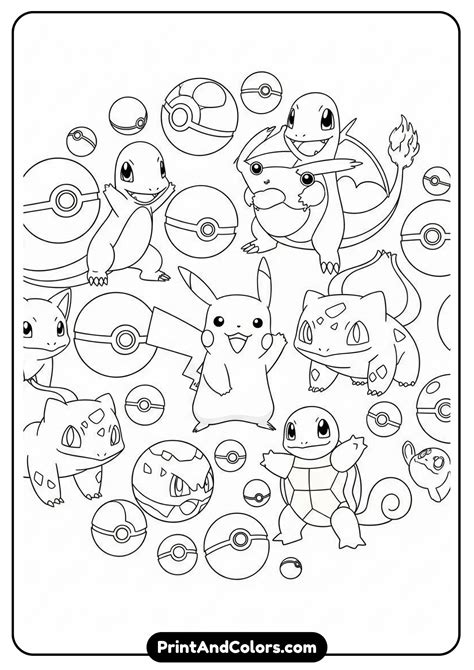 Free Pokémon Coloring Pages – Print & Color Your Favorites