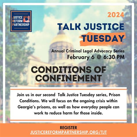 Join the Justice Reform Partnership on Tuesday, February 6, 2024 at 6: ...