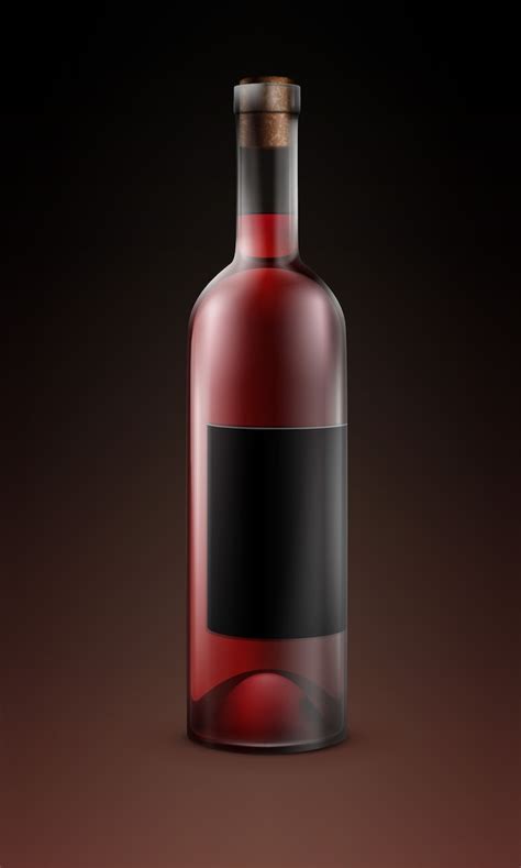 Bouteille Vin Rose Mockup - Vecteurs : téléchargez gratuitement des ...