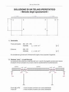scienza delle costruzioni dispense metodo degli spostamenti telaio iperstatico numerical scienza delle costruzioni dispense metodo degli spostamenti telaio iperstatico numerical