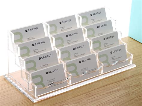 Amazon.com : YUXUN Business Card Holder for Desk Clear Acrylic Business ...