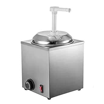 SNKOURIN Cheese Dispenser with Pump,2.4 Qt Hot Fudge Warmer,650W Cheese ...