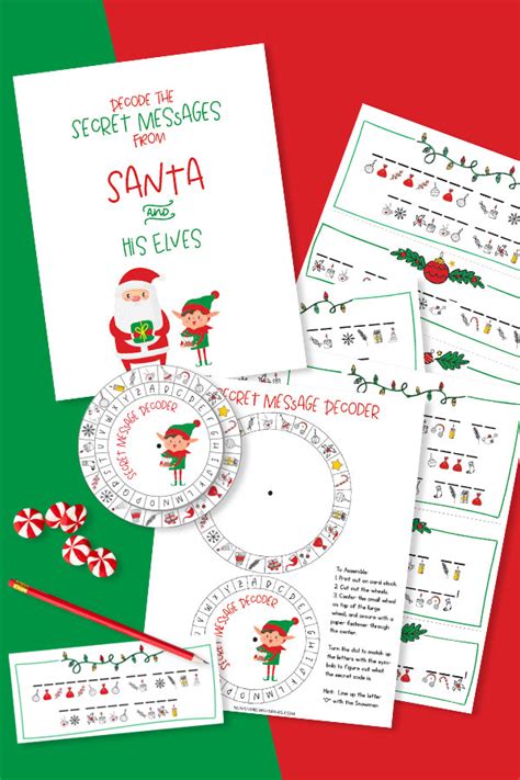 Image result for Santa Decoder Printable