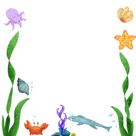 Borde De Clipart De Vida Marina