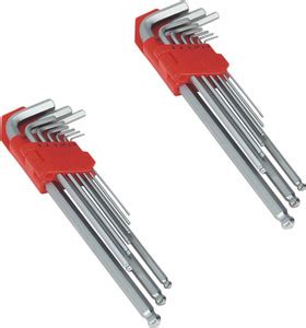 Inditrust 9 pcs long Allen Key Set (pack of 2) Allen Key Set Price in ...