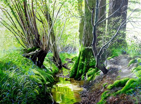 Springtime Brook - Original Art from West Country Galleries