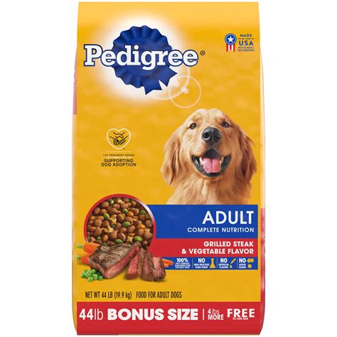 PEDIGREE Complete Nutrition Adult Dry Dog Food Grilled Steak ...