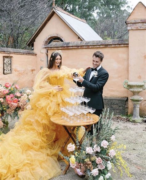 Light yellow wedding dress 60 photos - Astyledwedding.com