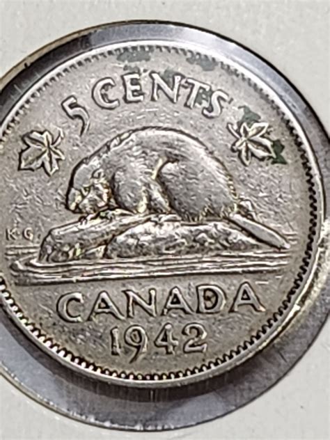 1942 Canada 5 cents coin circulated - For Sale, Buy Now Online - Item ...