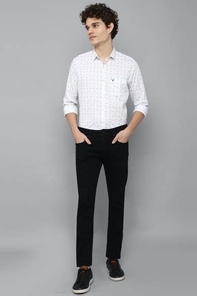Buy Men White Regular Fit Print Full Sleeves Casual Shirts Online ...