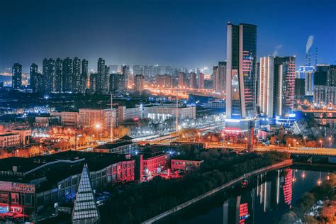 济南城市风光CBD高楼群高清图片下载-正版图片501663226-摄图网