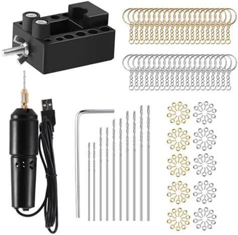 HASTHIP® Electric Mini Resin Drill Machine Set with 10 Precision Bits ...