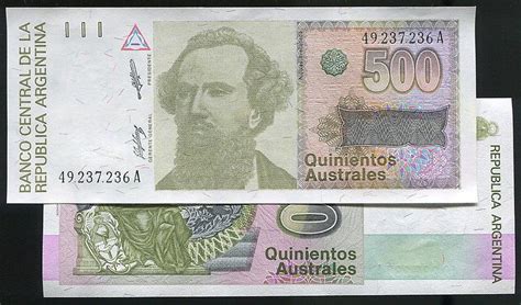ARGENTINA (阿根廷紙幣), P328a , 500-Austral , ND(88-90) , 品相全新UNC | 露天市集 | 全 ...