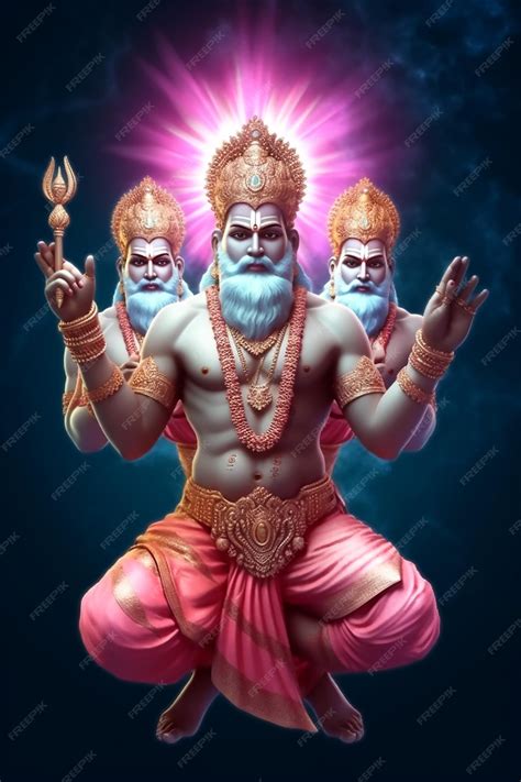 Hindu lord Brahma | Premium AI-generated image