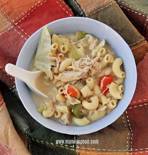Creamy Chicken Sopas (Filipino Chicken Macaroni Soup) - Manila Spoon