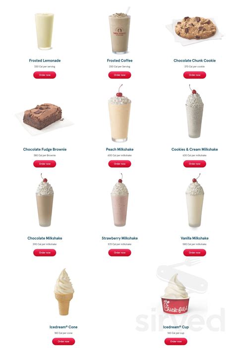 Menu for Chick-fil-A - Denver, CO | Sirved