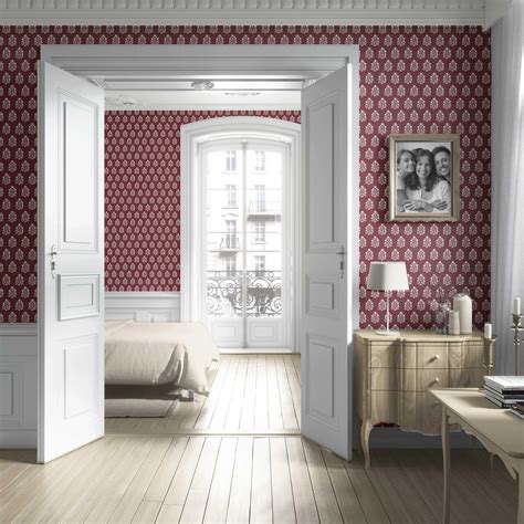 Verdant Boughs Wallpaper - Wine Blossom – Housenama