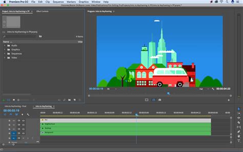 Premiere Pro Keyframes 的图像结果