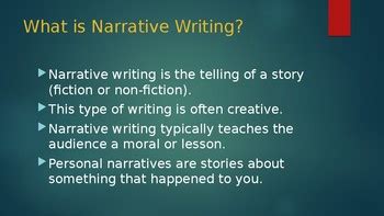 Image result for Narrative Format Example