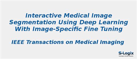 Interactive Medical Image Segmentation using Deep Learning | S-Logix