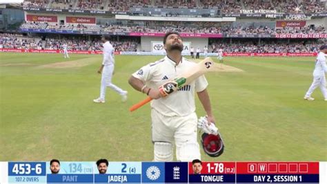 Watch - Pant walks off to a standing ovation | ESPNcricinfo.com