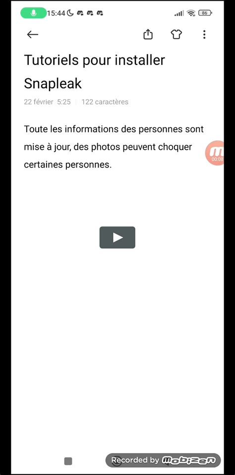 Tuto SnapLeak.mp4 on Vimeo