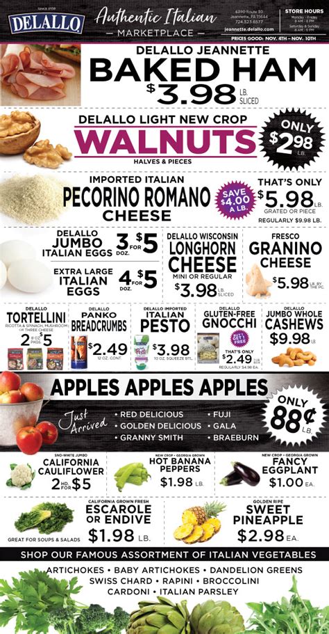 Weekly Italian Marketplace Ad - DeLallo Italian Marketplace
