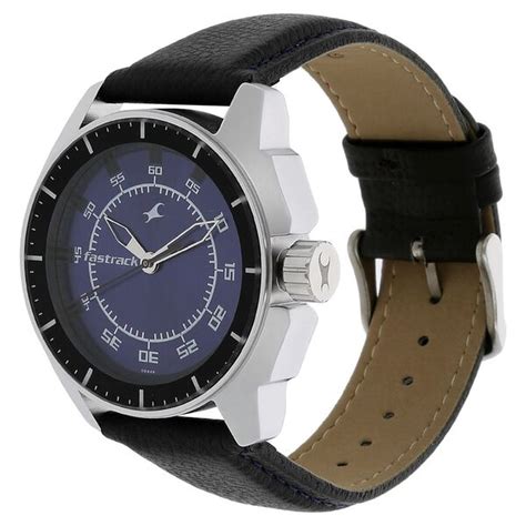 Buy Online Fastrack Quartz Analog Purple Dial Leather Strap Watch for ...