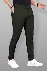 COMBRAIDED Slim Fit Men Green Trousers - Buy COMBRAIDED Slim Fit Men ...