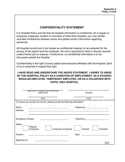 Free Printable Confidentiality Agreement Templates [PDF, Word] Simple