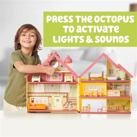 Buy Bluey Ultimate Lights & Sounds Playhouse & Toy Box, 2.5-3 inch ...
