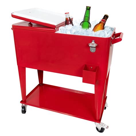 Snapklik.com : Nattork 80 Quart Outdoor Patio Cooler On Wheels,Portable ...