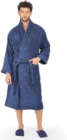 Buy Amazon Brand - Solimo 100% Cotton Unisex Bathrobe, Ash Grey, Large ...