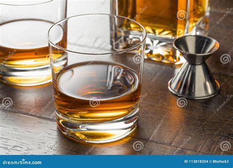 Delicious Bourbon Whiskey Neat Stock Photo - Image of libation, bourbon ...