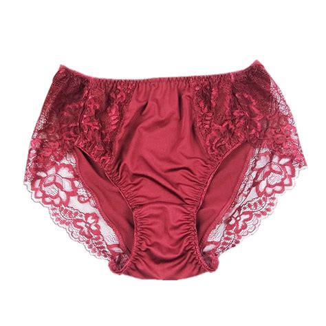 Buy Lasricas Women's Plus Size Briefs Hi Cut Full Brief Panty Lace ...