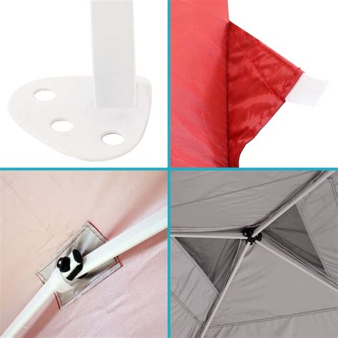 Sunnydaze Decor 12-ft x 12-ft Square Red Pop-up Canopy WUY-861-080 at ...