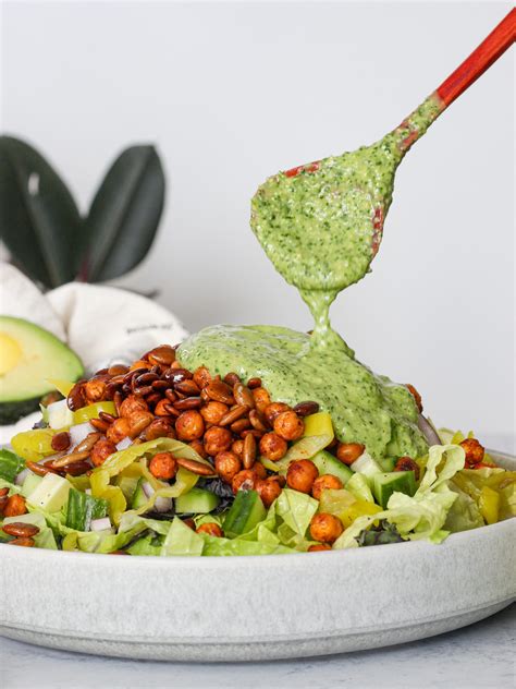 Creamy Avocado Lime Dressing (Vegan & Whole30)! - Clean Foodie Cravings