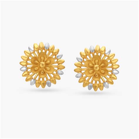 Dazzling Floral Stud Earrings