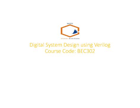 DSDV m2 - Hibsgyjal - Digital System Design using Verilog Course Code ...