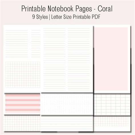 Image result for Notebook Printable Color Paper