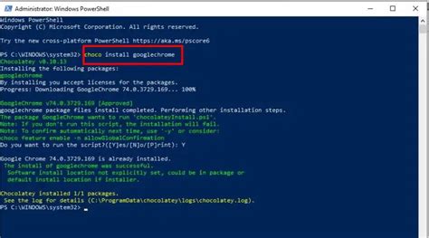 Image result for PowerShell Command to Install Software