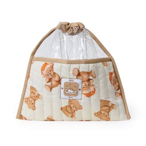 Fancy Fluff Organic Shoe Bag - Cuddle Bear – The Mom Store
