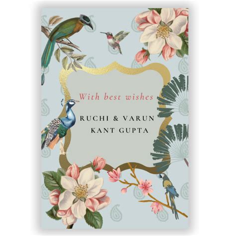 INDIAN PEACOCK - GIFT TAGS (Pack of 25) – It's Personal