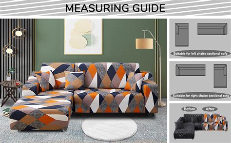 House of Quirk Universal Sectional 140 GSM Sofa Covers L - Shape ...