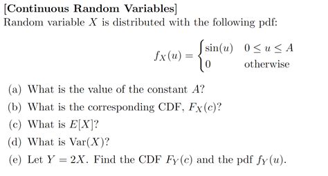 Image result for How to Solve Continuous Random Variable