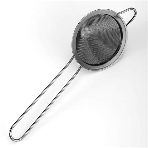 304 Stainless Steel Mesh Strainer Fine Tea Strainer with Long Handle ...