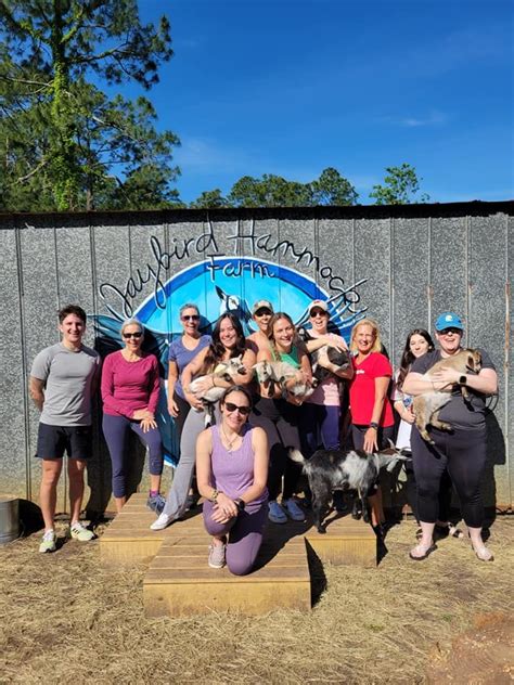 Baby Goat Yoga at Jaybird Hammock Farm, 95098 Frank Ward Road ...
