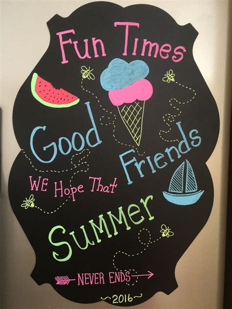 Summer Chalkboard Ideas Easy at Essie Elkins blog